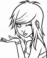 Drawing Emo Girl Anime Drawings Cute Couple Coloring Pages Scene Outline Getdrawings Dragoart Print Draw Designs Gif Kids Cartoon Chibi sketch template