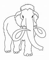 Mammouth Mamut Dibujo Animaux Animales Coloriages sketch template