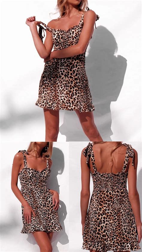 leopard print dress outfit ideen outfit