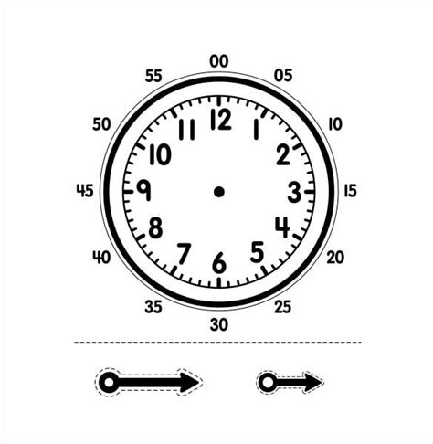 clock template  kids