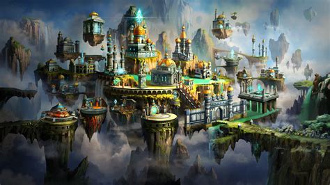 magic heroes vii artwork fantasy art city wallpapers hd desktop  mobile