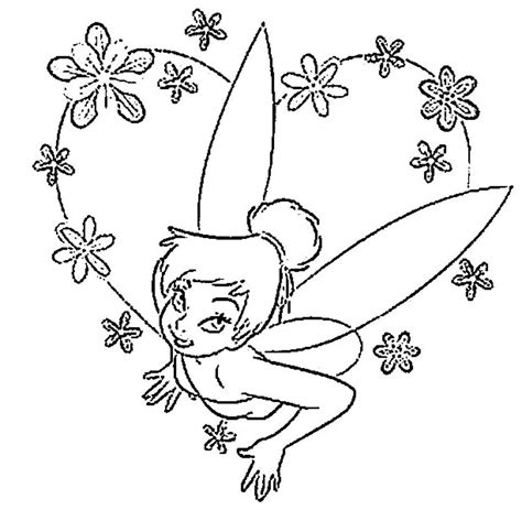 printable tinkerbell coloring page  kids coloring home
