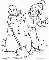 Snowman Coloring Pages Christmas Kids Printable Clipart Library Snowmen Gift Color Popular Idea Gif Raising Print Printing Help sketch template