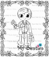 Besties Digi Nurse sketch template