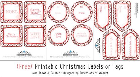 christmas tags  printable candy cane borders dimensions