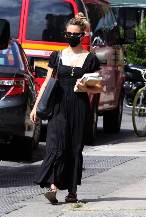 dianna agron in black maxi dress out in nyc 18 gotceleb