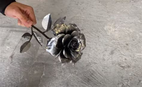 turn  metal   magnificent steel rose