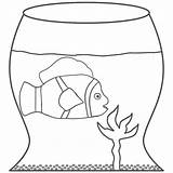 Coloring Fish Bowl Printable Fishbowl Popular Getdrawings Drawing sketch template