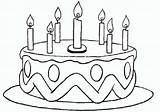 Torte Geburtstagstorte Malen Kuchen Kerzen Malvorlagen Gute Malvorlage Geburtstagsbilder Zeichnung Onlycoloringpages sketch template