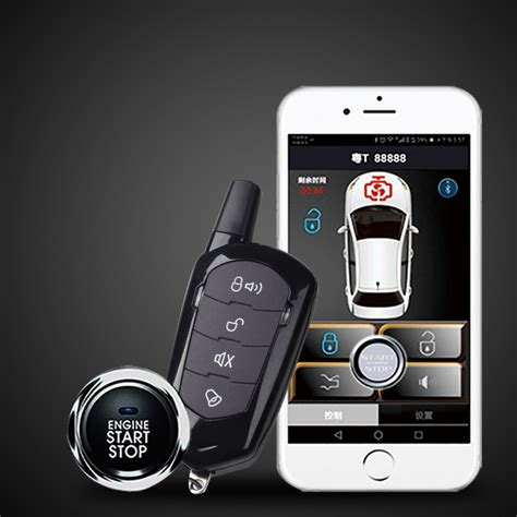 universal auto anti theft alarm car comfortable keyless entry  button start remote control