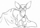 Chihuahua Coloring Dog Pages Drawing Line Kids Getdrawings Easy Netart Running Search sketch template