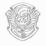 Crest Hogwarts Ravenclaw Library sketch template