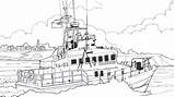 Lifeboat Rnli Sheets Activity Colouring Line Posters Drawing Ages sketch template