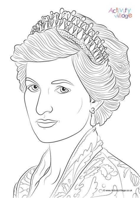 diana coloring page images