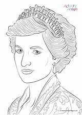Diana Princess Colouring Pages Coloring Color Printable Family Royal Getcolorings British Getdrawings sketch template