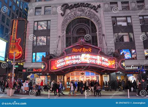 paramount theatre times square manhattan nyc editorial photography image