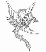 Dragon Coloring Realistic Dragons Drawing Perched Printactivities sketch template