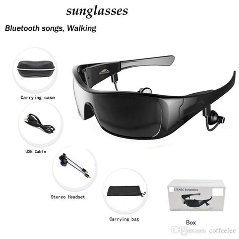 smart glasses bluetooth sunglasses stereo headset touch
