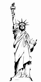 Liberty Statue Drawing Outline Clipart Clip Cartoon Cliparts York Vector Lady Sketch Stencil Library Cliparting Clipground Attribution Forget Link Don sketch template