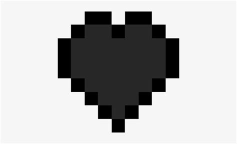 minecraft heart png minecraft heart black  white  png