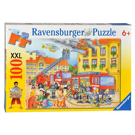 ravensburger puzzel xxl brandweer  stukjes blokker