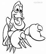 Sebastian Coloring Pages Crab Mermaid Kids Printable Sketch Little Cartoonbucket Horseshoe Cool2bkids Color Character Clipartmag Getcolorings Choose Board sketch template