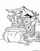 Flintstones Coloring Pages Cartoon Printable Print Book Car Kids Wilma Flintstone Color Fred Green Colouring Cartoons Past Sheets Beatles Getdrawings sketch template