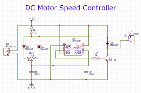 pwm motor controller circuit diagram