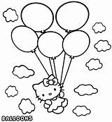 Coloring Balloon Pages Kids Cute Choose Board sketch template