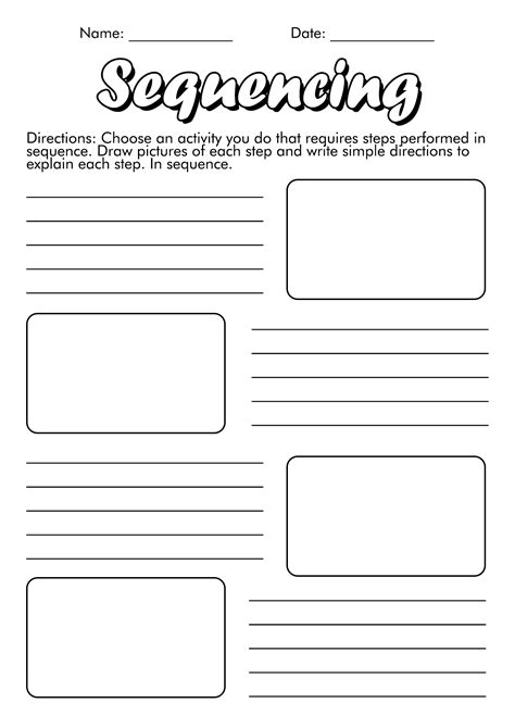 images   pictures sequencing worksheets sequencing story
