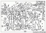 Singen Cantano Kolorowanka Natalizi Canti Weihnachtslieder Niños Carols Kolędy Winter Villancicos Colorkid Nieve Malvorlagen Kolorowanki Paesaggio Invernale Roku Pory śpiewają sketch template