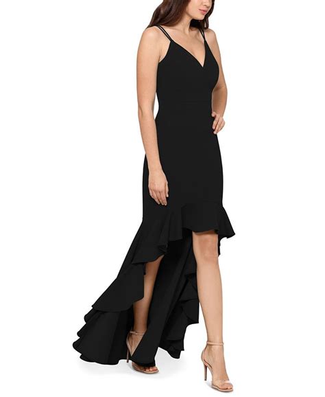 xscape high low flounce gown and reviews dresses women macy s