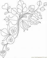 Coloring Library Flower Arms Coat sketch template