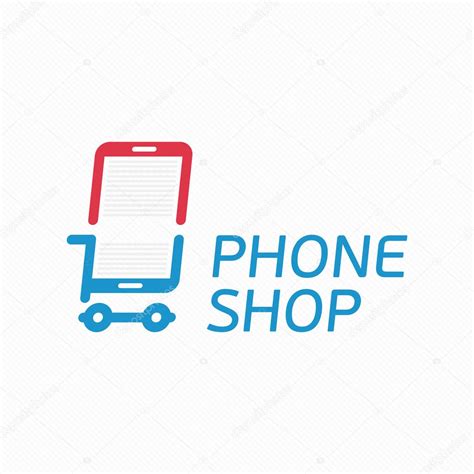 phone shop logo vector image   art sonik vector stock