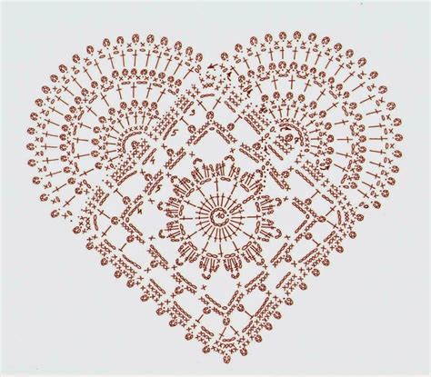 crochet diagram motifs  hearts crochet kingdom