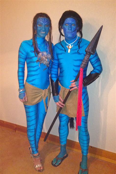 disfraz  noche de brujas couple halloween costume avatar costume  couples costumes