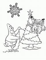 Spongebob Christmas Coloring Pages Cartoon Printable Patrick Sheets Color Colouring Getcolorings Print Popular Coloringhome Library Clipart sketch template