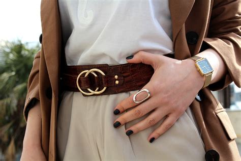 Lovely Brown Leather Belt Women Wide Waist Belt Leather Etsy