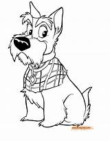 Tramp Lady Coloring Pages Disney Jock Disneyclips Dogs Colouring Book Trusty Printable Peg Farm Bulldog American Dog Inspiration Print Just sketch template