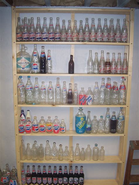 bottle display shelves collectors weekly