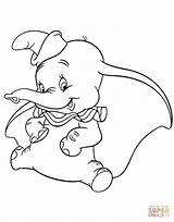 Dumbo Coloring Pages Printable Disney Lovely Cute Disneyclips Print Colouring Inspiration Baby Cartoon Characters Mouse Supercoloring Birijus Drawing Search Gif sketch template