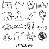 India Outline Symbols Depositphotos Stock Theme Country Template sketch template