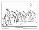 Coloring Story Christmas Wise Men Pages Kids Sheet Bible Printable Jesus Activity Sundayschoolzone Sunday School Pdf Kings Birth Fun sketch template