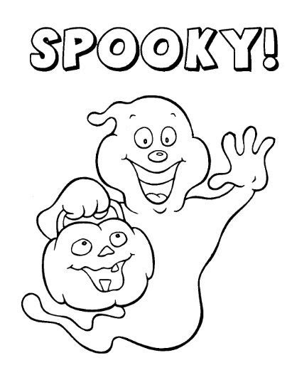 spooky halloween coloring page coloring book