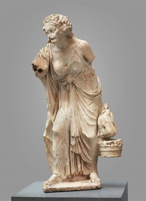 Marble Statue Of An Old Woman Roman Early Imperial