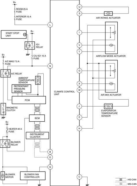 board diagnostic system wiring diagram climate control unit manual air conditioner