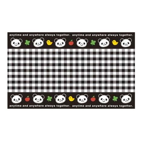 black panda bear bento picnic mat picnic blanket other cute things kawaii shop modes4u