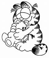 Coloring Garfield Pages Printable Popular sketch template