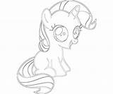 Rarity Filly sketch template