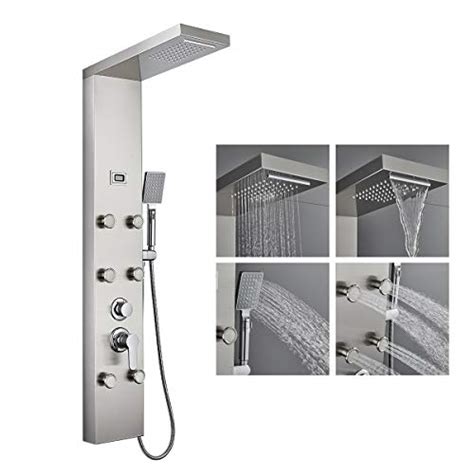 upc  fuz shower wall panels tower system multi function shower system led